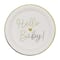 24 Packs: 8 ct. (192 total) 7" Hello Baby Snack Plates by Celebrate It™